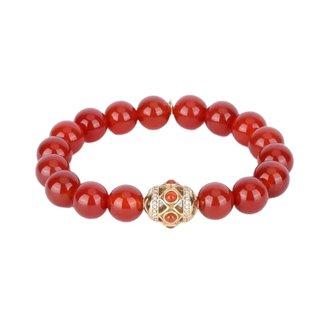 BudhaGirl Minerva Red Onyx Bracelet