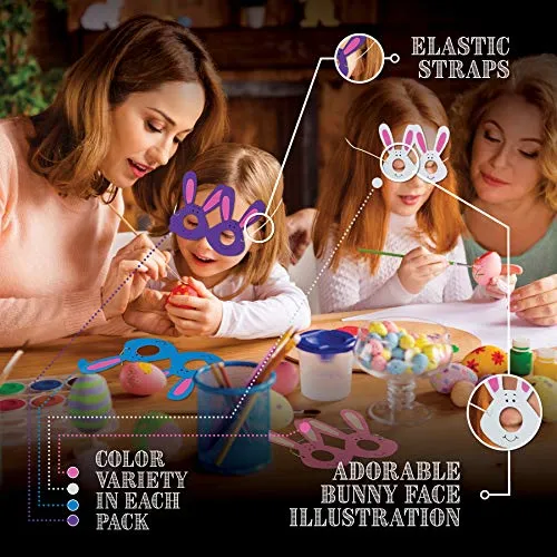 Bulk Party Pack Easter Bunny Glasses for Easter Basket Stuffers, Easter Party Favors Fits