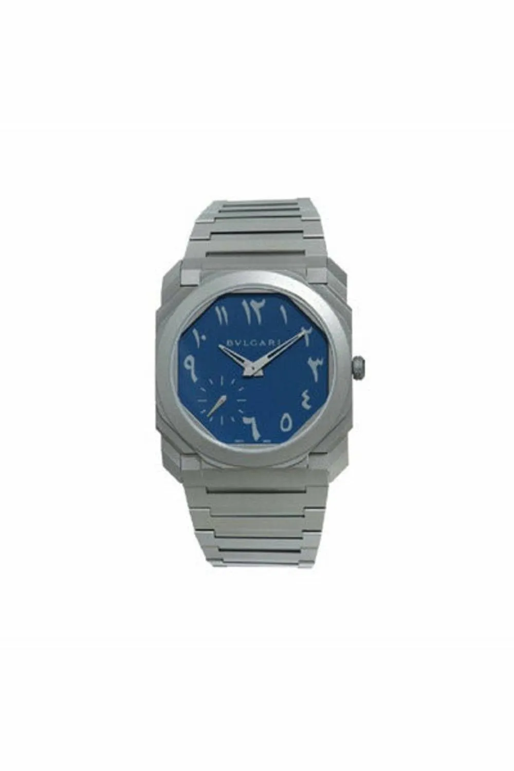 bvlgari octo finissimo arabic blue titanium ref. 103301 bgo40txt