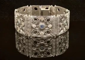 Byzantine Bracelet in Sterling Silver with zircon (B-08)