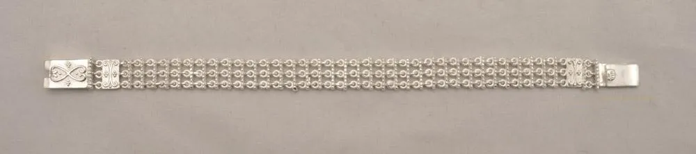 Byzantine Bracelet in Sterling Silver with zircon (B-12)