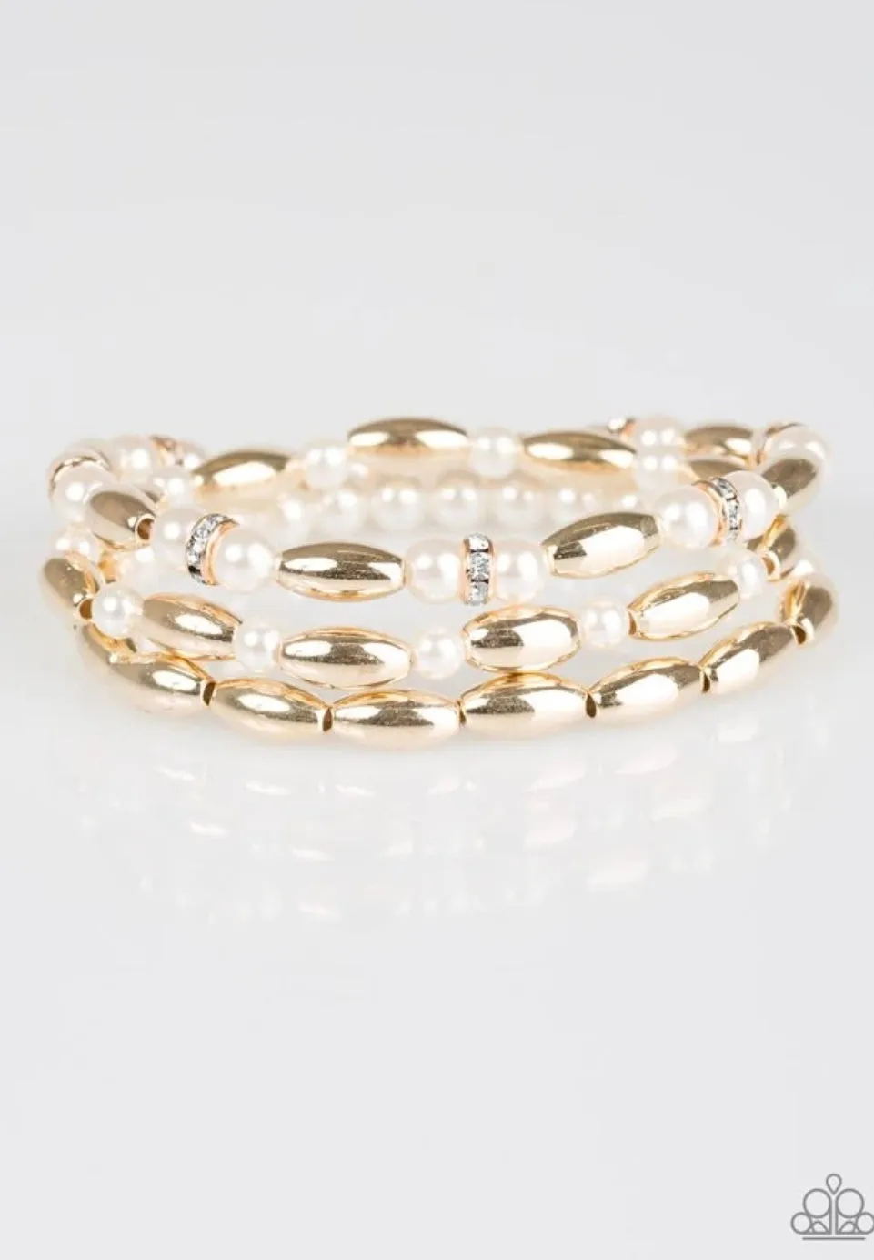 Chic Contender Gold Bracelet - Paparazzi Accessories