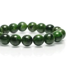 Chromium Diopside Stretch Bracelet 12mm