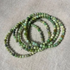 Chrysoprase 4mm Beaded Bracelet - Acceptance