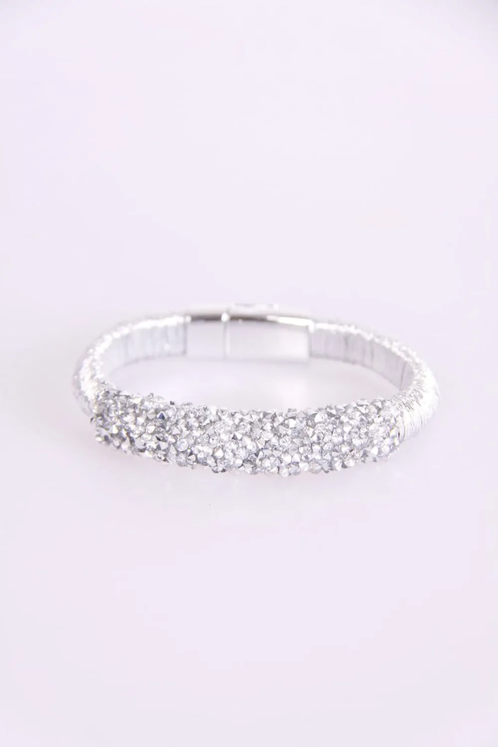 Chunky crystal Double Thread Bracelet