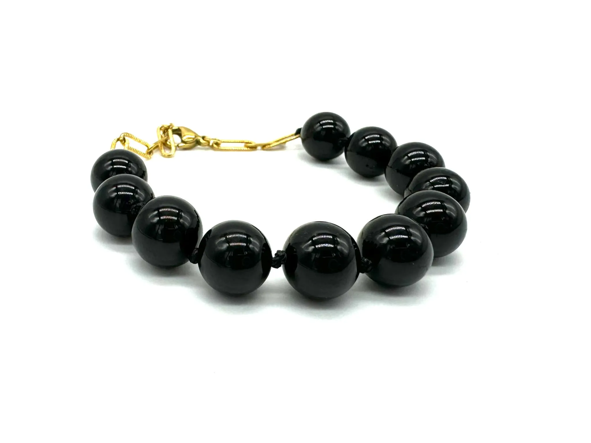 Chunky Onyx Beaded Bracelet