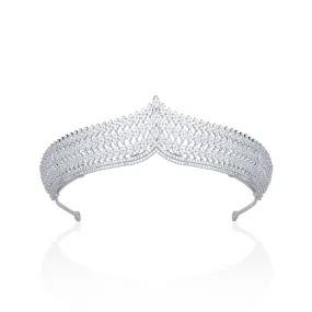 Classic Cubic Zirconia Wedding Tiaras for Bridal, Gatherings Hair Accessories CH10053