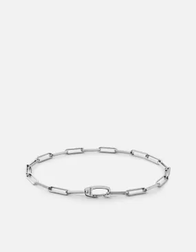 Clip Volt Link Bracelet, Sterling Silver