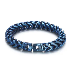 Customizable Multi-Color Stainless Steel Round Link Keel Chain Bracelet for Men