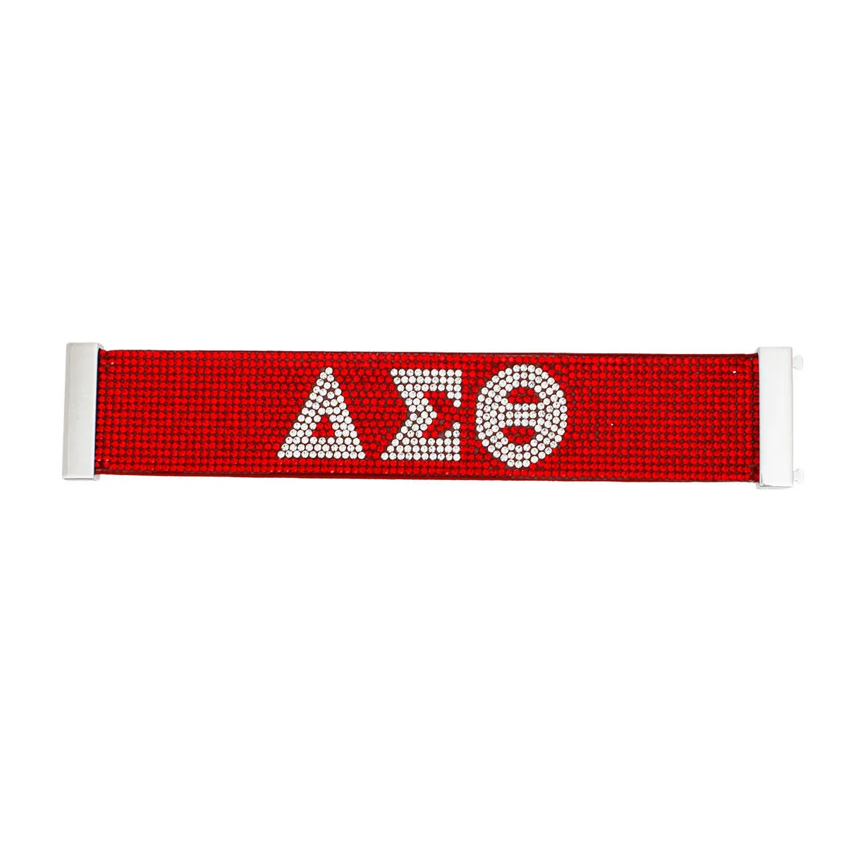 Delta Sigma Theta Bracelet DST Sorority Inspired Red Rhinestone Magnetic Bracelet Delta Sigma Theta