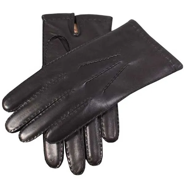 DENTS Chelsea Cashmere-Lined Leather Gloves - Mens - Black