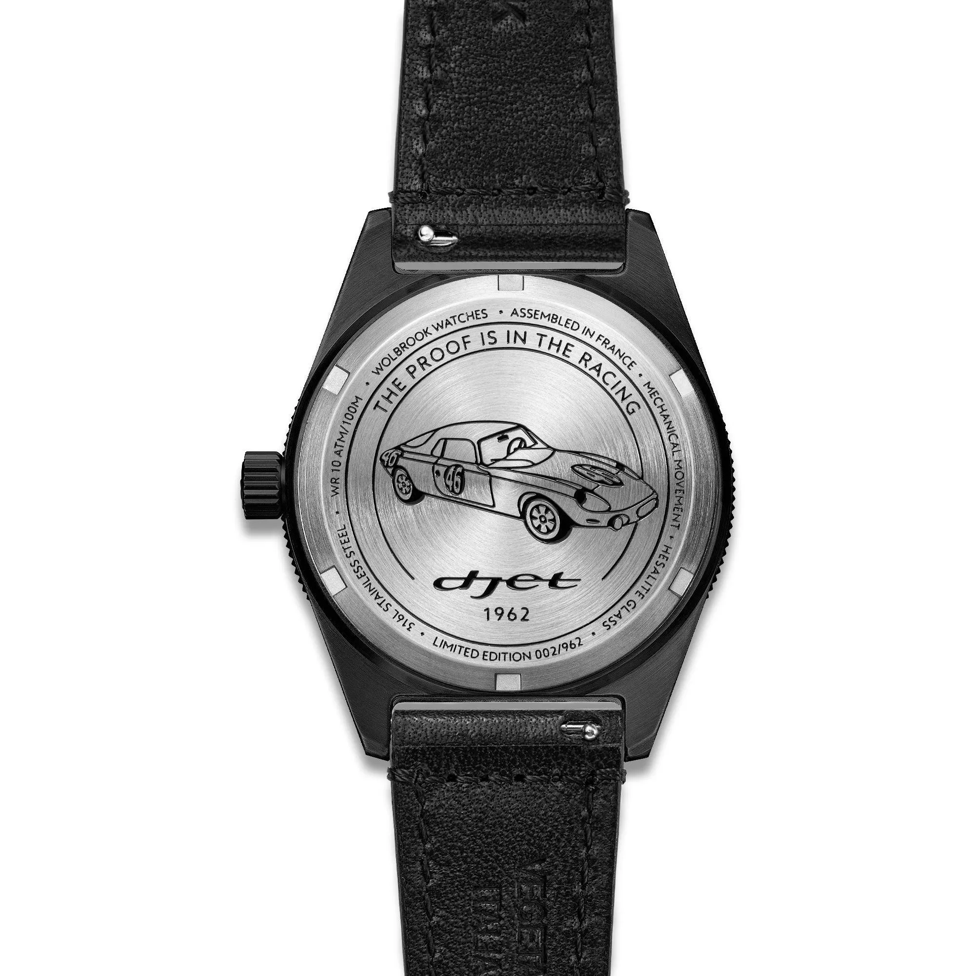 Douglas Grand Prix WT Professional Racing Watch - Black PVD - René Bonnet Djet 1962 Limited Edition