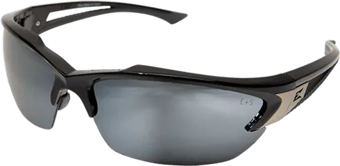 Edge Eyewear SDK117-G2 Khor G2 - Black Frame / Silver Mirror Lenses