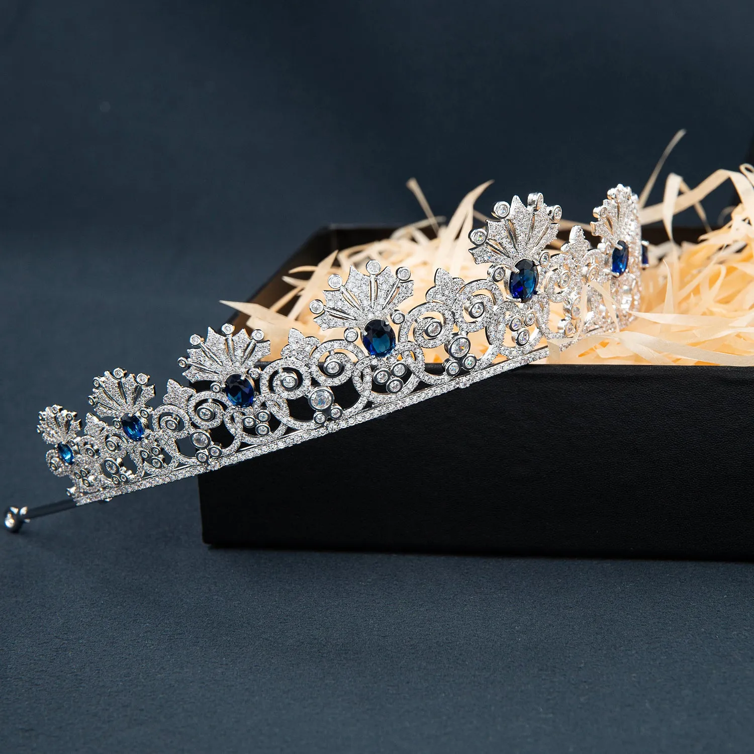 Empress Alexandra Feodorovna’s Kochli Sapphire Replica Tiara,Collection Jewelry CH10430BLU