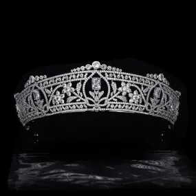 European Royal Queen's Crown Crystal Tiara Bridal Zircon Accessories Evening Hair Headdress Jewelry Wedding Anniversary Gift CH10431