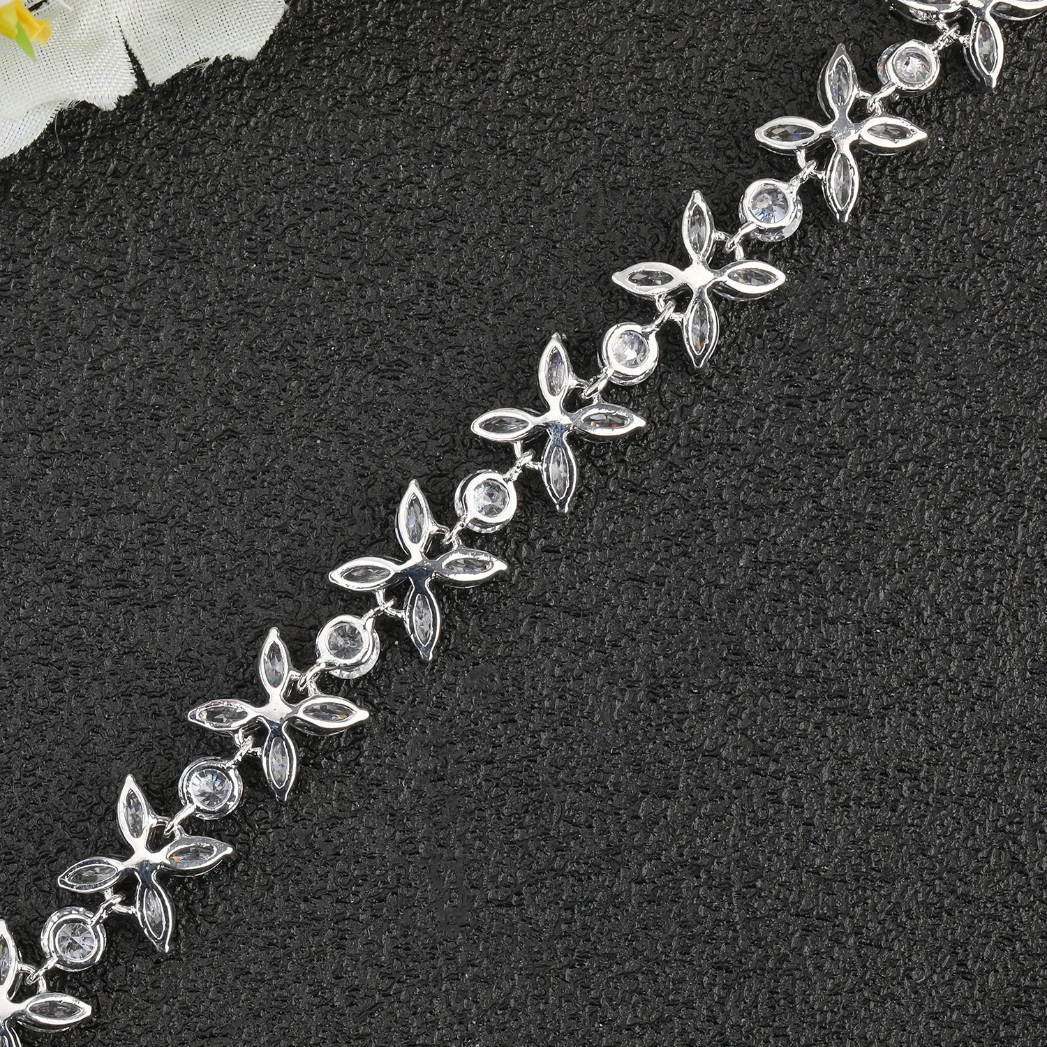 Fashion 5A Cubic Zirconia Crystals Bracelet Chains  for Women CK10046