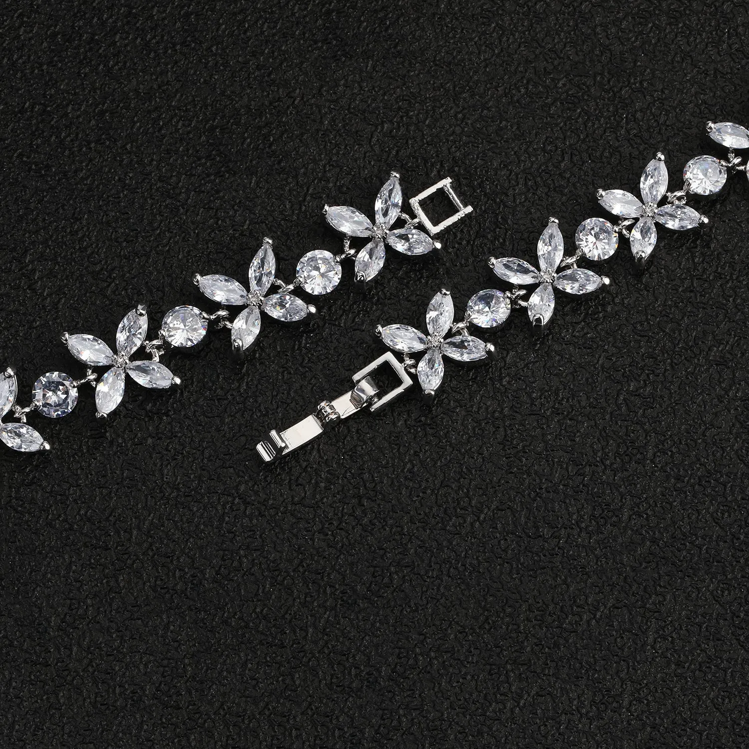 Fashion 5A Cubic Zirconia Crystals Bracelet Chains  for Women CK10046