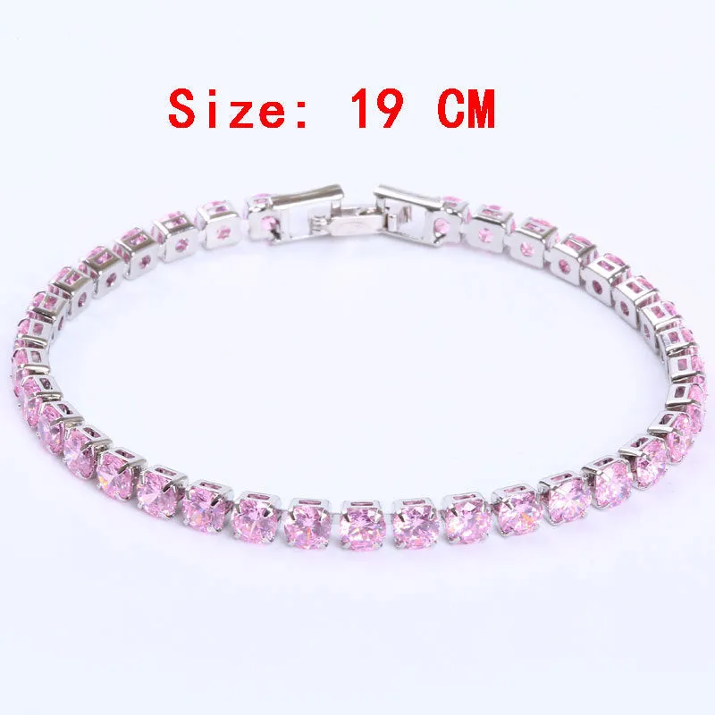 Fashionable And Simple Brass Micro-inlaid Zircon Bracelet