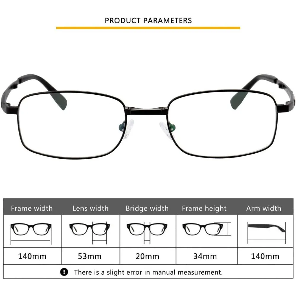 Foldable Pure Titanium Glasses Optical Frame for Men A8935