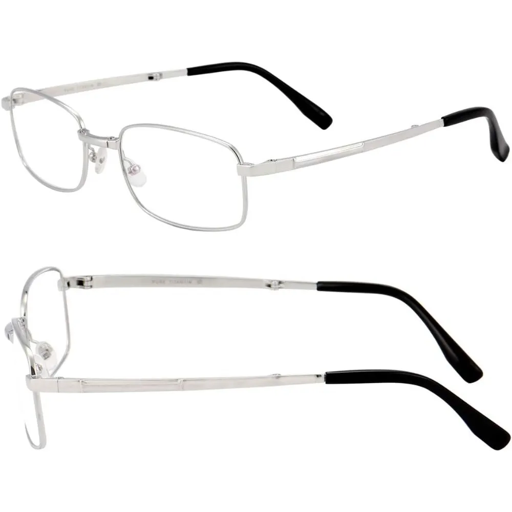 Foldable Pure Titanium Glasses Optical Frame for Men A8935