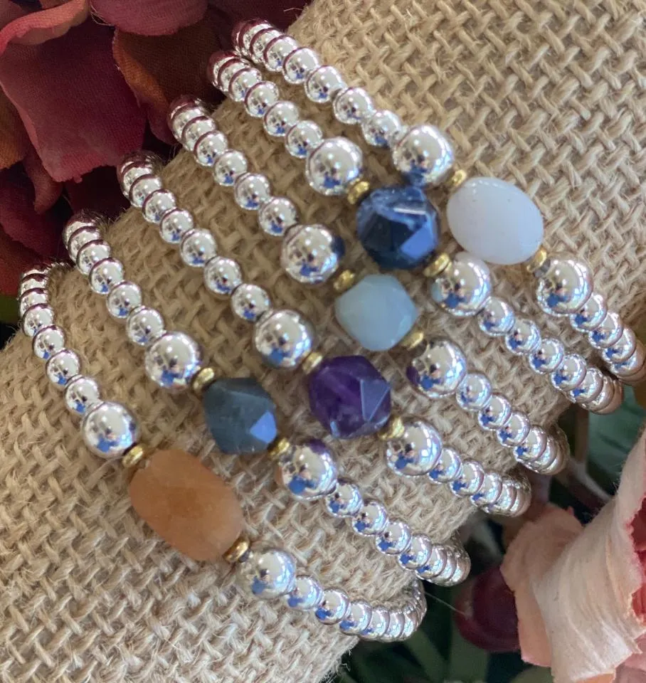 Gemstone Stretch Bracelet