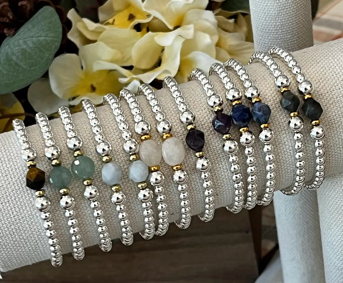 Gemstone Stretch Bracelet