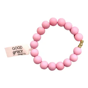 Girls Bracelet Single - Light Pink Bubblegum