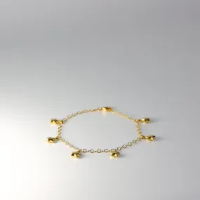 Gold Hanging Stars Bracelet Model-AB772