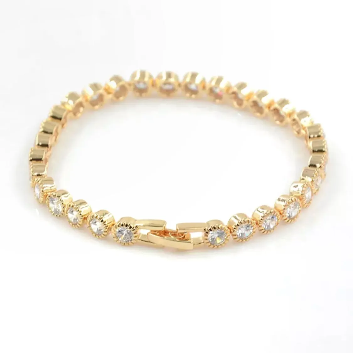 Gold Tennis Bracelet