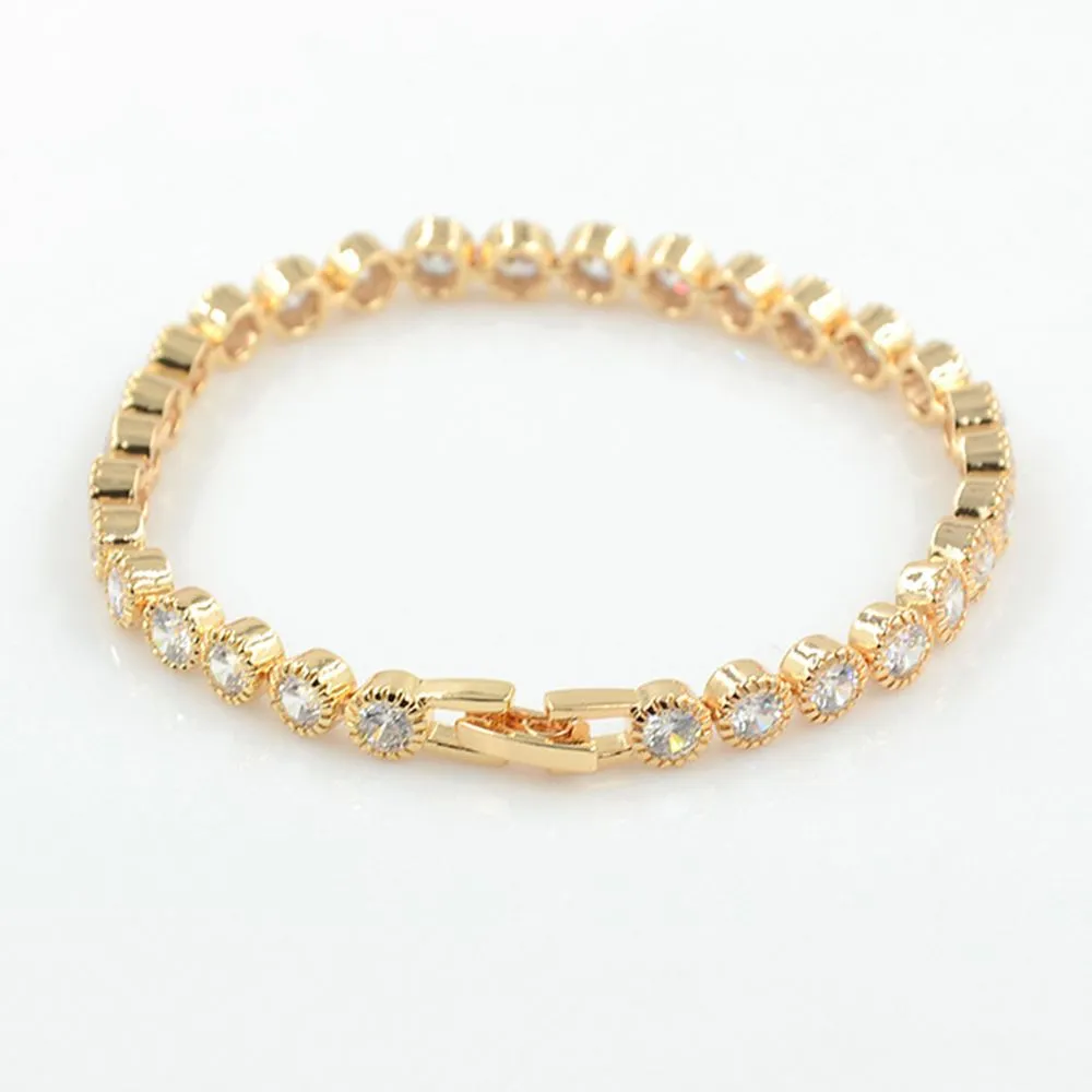 Gold Tennis Bracelet