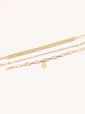 Golden Bracelet Set