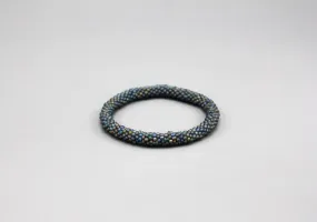 Gray and Blue Multicolor Roll on Bracelet