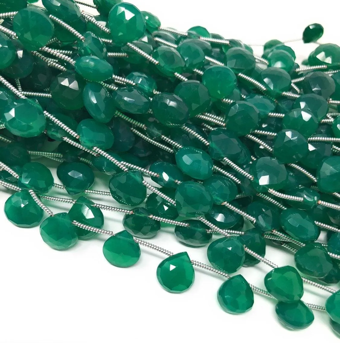 Green Onyx Beads, Gemstone Beads, Wholesale Beads, Bulk Beads, Jewelry