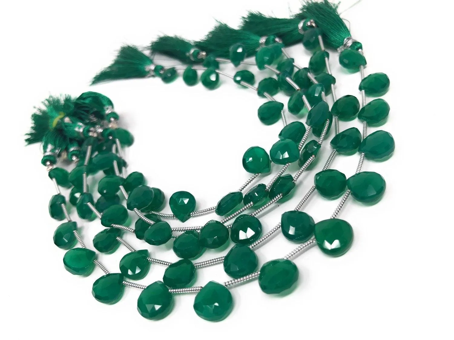 Green Onyx Beads, Gemstone Beads, Wholesale Beads, Bulk Beads, Jewelry