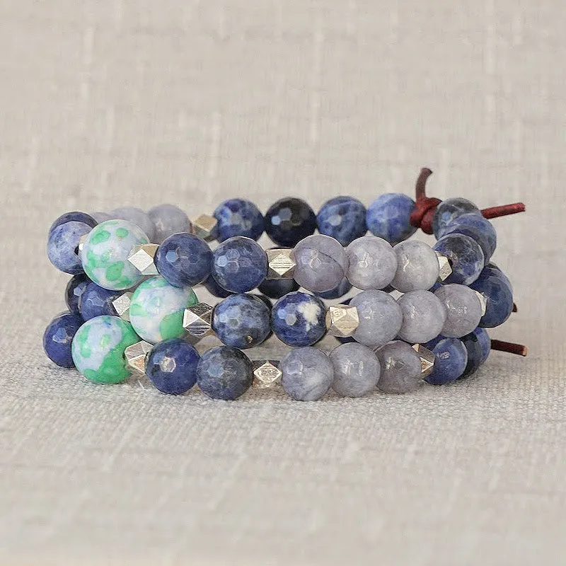 Home is Where the Military Sends Us Bracelet - Blue | A Military Tribute Bracelet