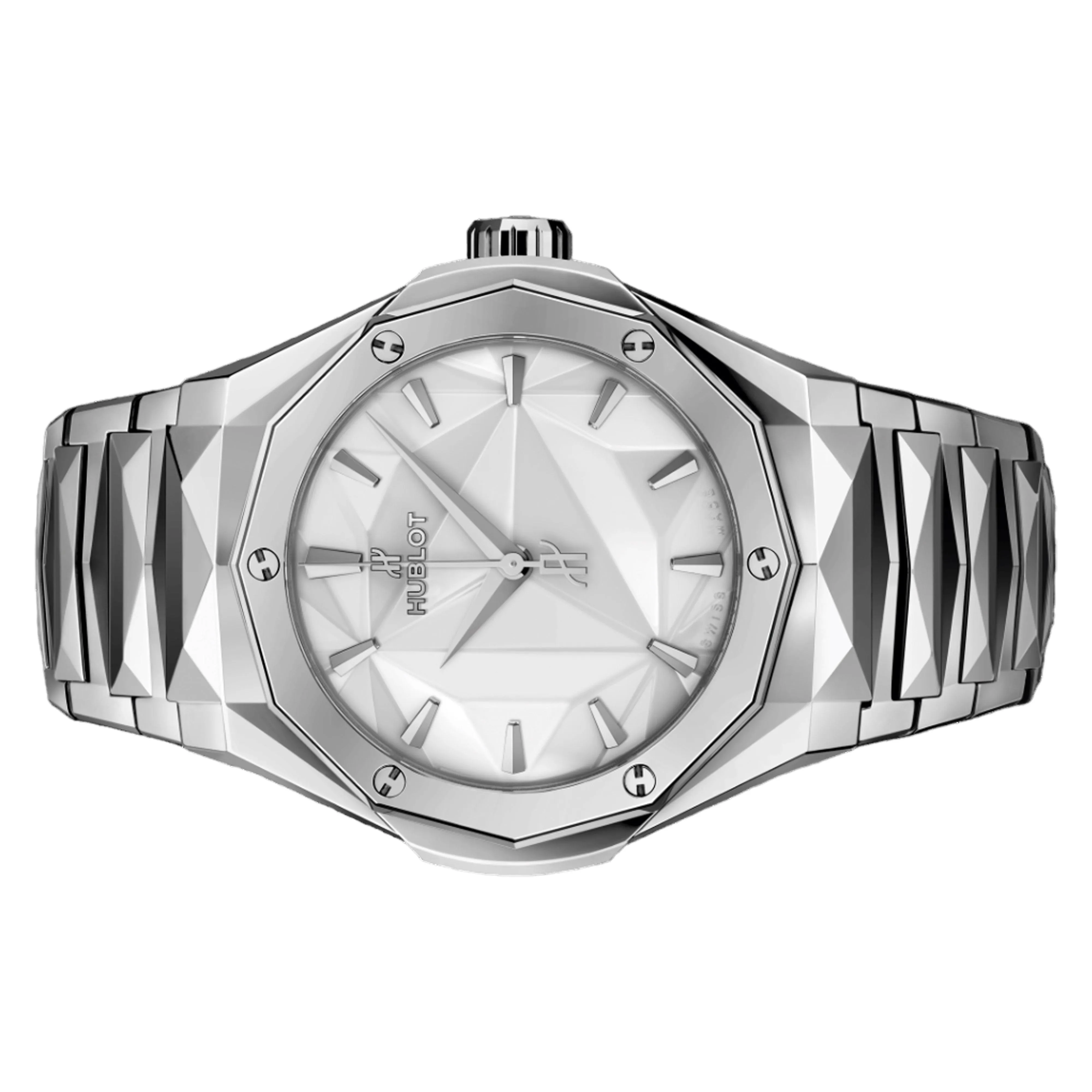 Hublot Classic Fusion Orlinski 40mm 550.NS.2200.NS.ORL22 Titanium Faceted White Dial, Unworn 2023