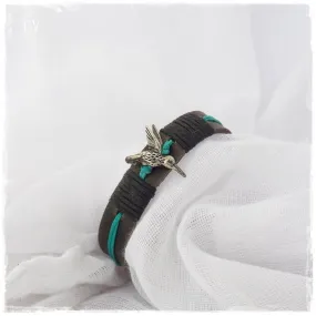 Hummingbird Leather Bracelet