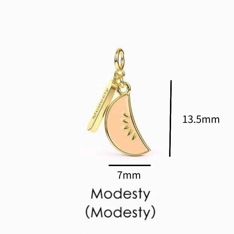 Independent Station  Hot Sale Tropical Fruit Pendant Necklace Bracelet Handmade DIY Zircon Necklace Gift For Ladies Copper-Plated Gold Color Retention