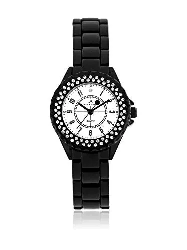 Kim & Jade 2033l-Bw Black Stainless Steel Bracelet Watch Watch For Women 1 Pc