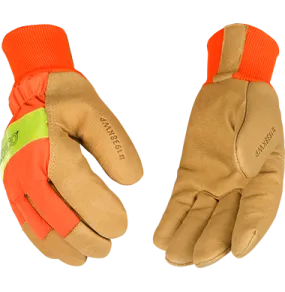 Kinco 1938KWP HydroFlector Waterproof Insert Grain Pigskin Thermal Insulation Gloves (One Dozen)