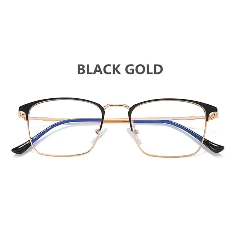 Kocolior Unisex Full Rim Square Alloy Hyperopic Reading Glasses 101902