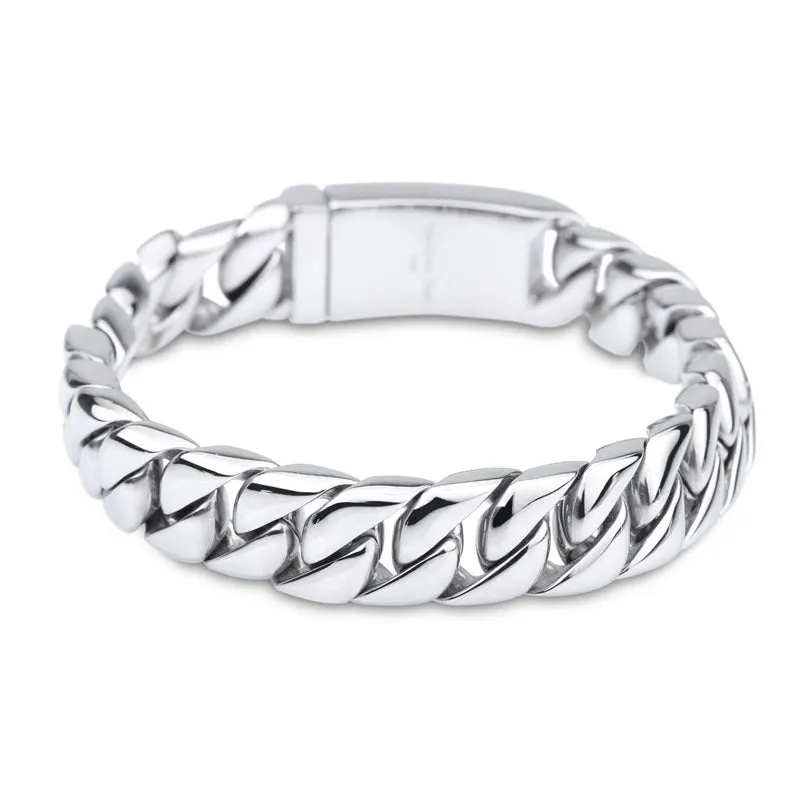 Korean-Inspired Simple Titanium Steel Bracelet for Men - Trendy Fashion Accessory