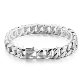 Korean-Inspired Titanium Steel Men's Bracelet - Stylish Stainless Steel Chain Jewelry for Wholesale