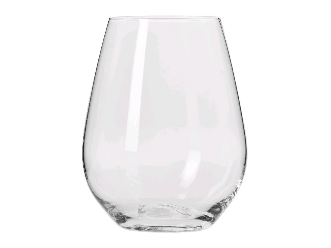 Krosno Harmony Stemless Wine Glass 400ml 6pc Gift Boxed