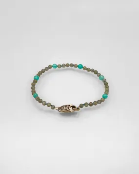 Labradorite and Aquamarine Bracelet