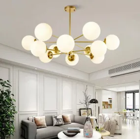 LED Multi-sphere DNA Molecular Style Modern Glass Pendant Light