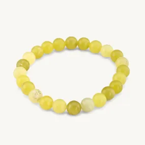 Lemon Jade Bead Bracelet