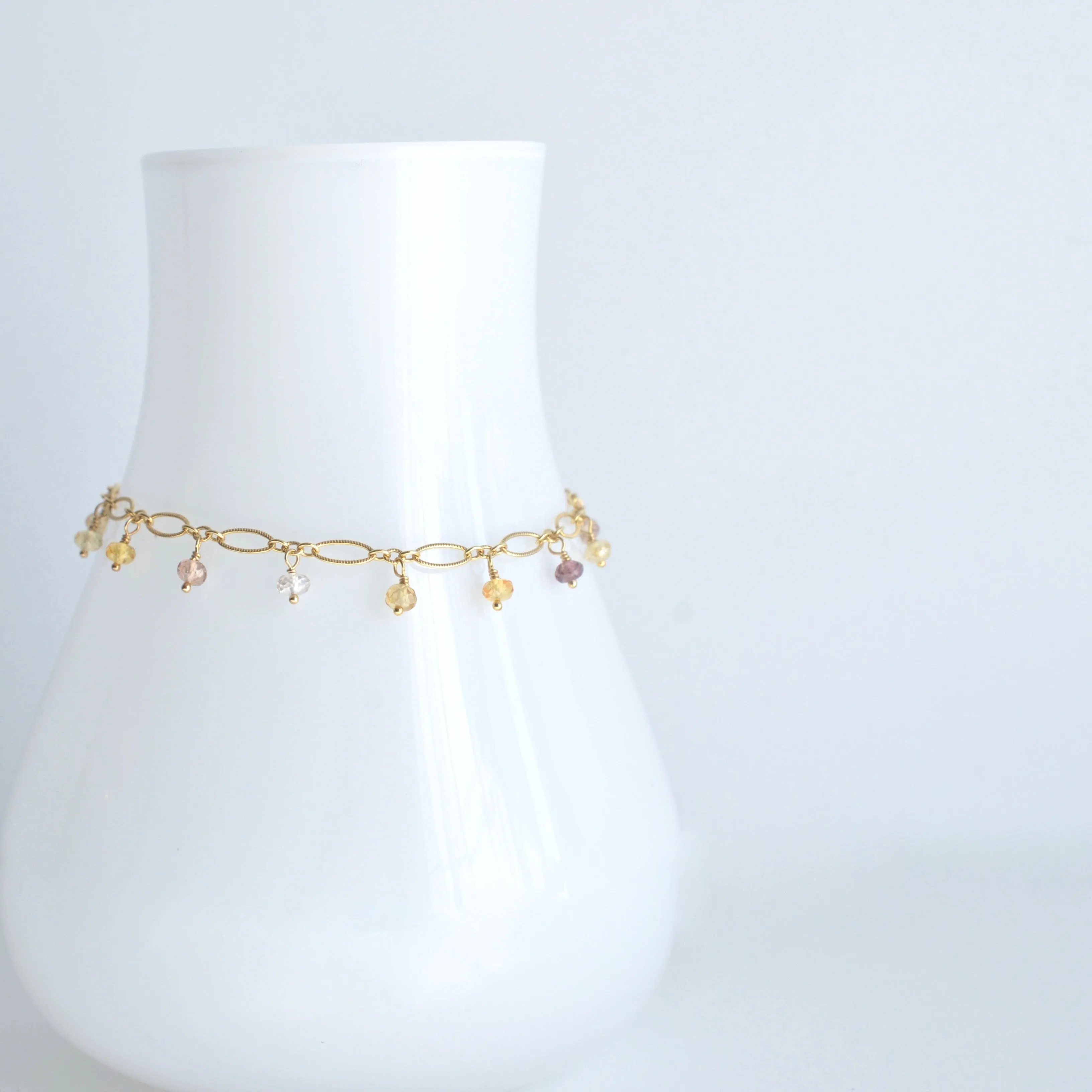 Lilibeth - Zircon, 14k Gold Filled Bracelet