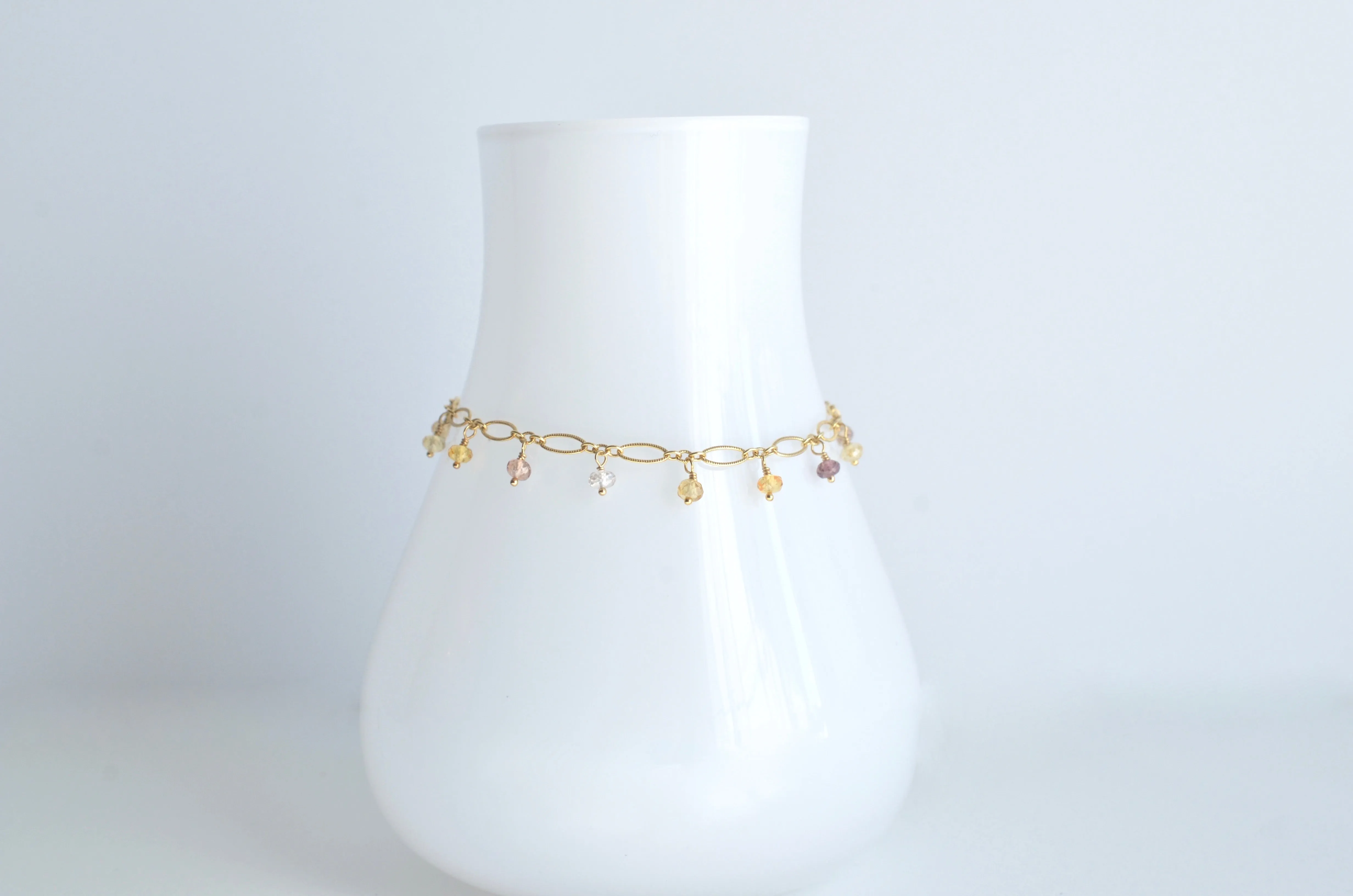 Lilibeth - Zircon, 14k Gold Filled Bracelet