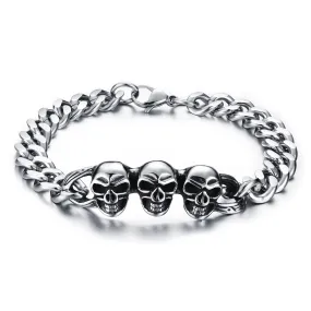 Men's Fashion Hip Hop Skull Bracelet